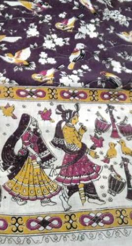 KALAMKARI PRINTED COTTON SAREE